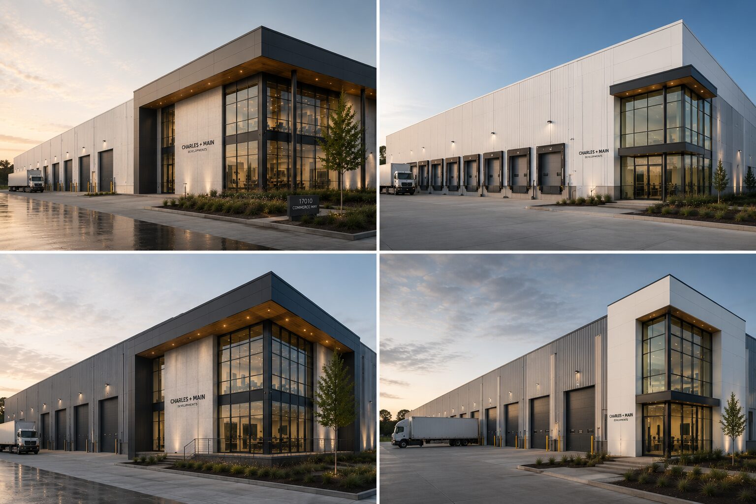 Developments building concept, multiple elevations