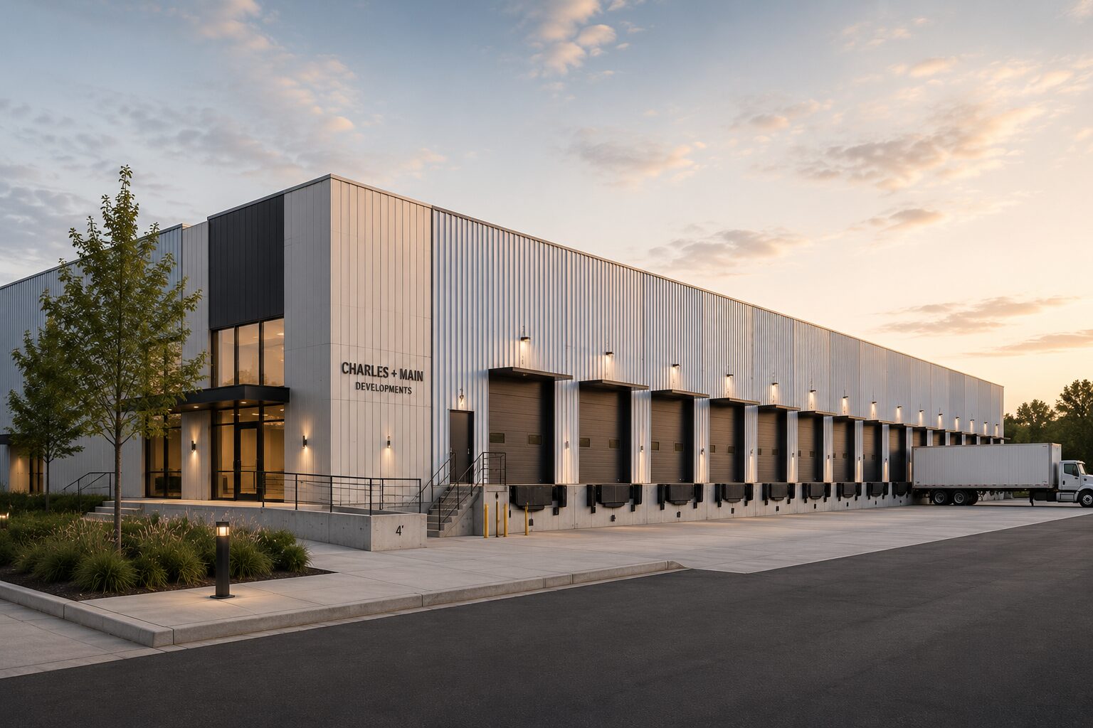 Charles + Main Developments industrial building concept